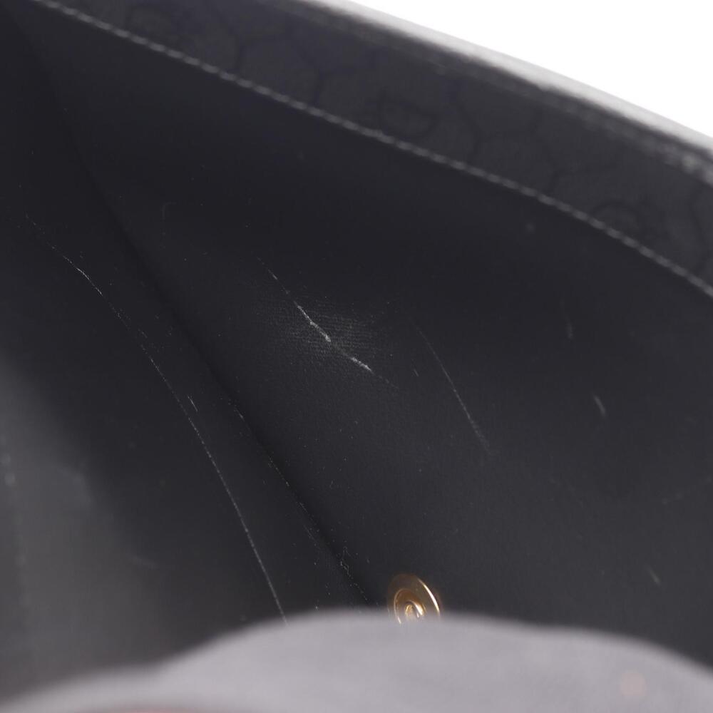 Christian Dior Honeycomb Shoulder Bag Leather Black - Picture 6 of 8